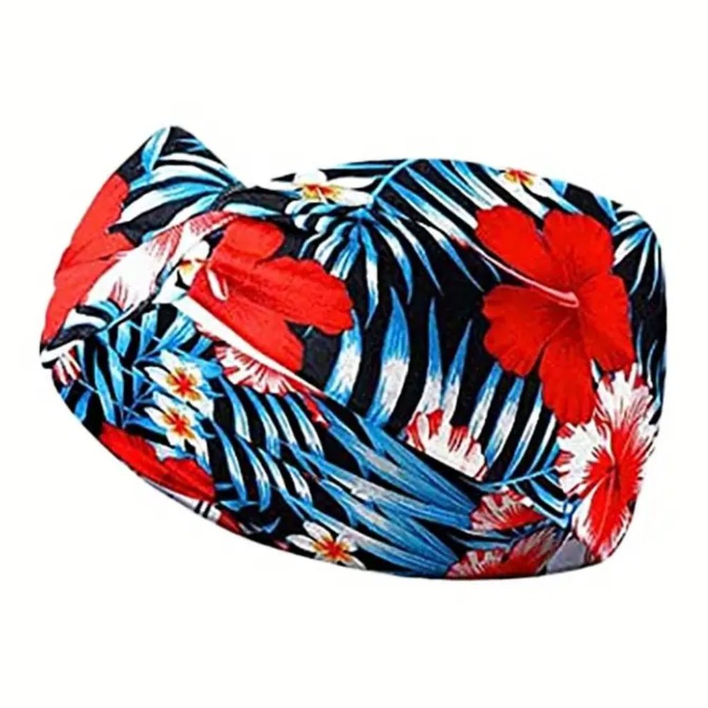 Hawaiian Style Bohemian Vintage Blue Red Hair Band Boho Yoga Sports Headband #07